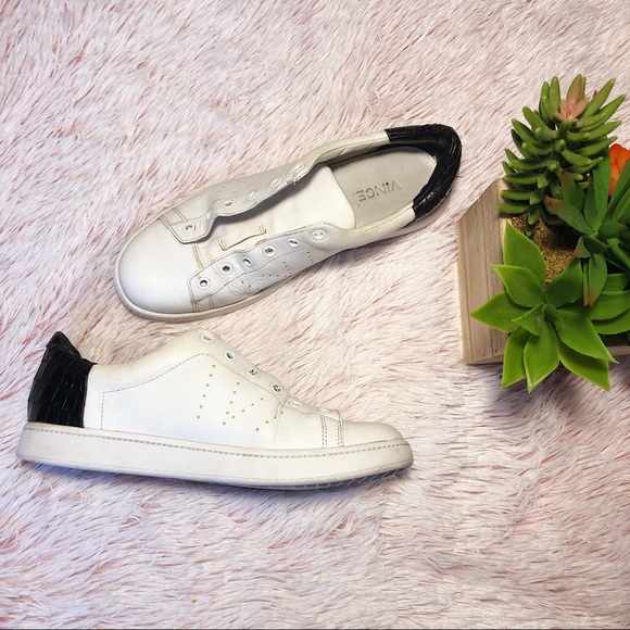 Vince White Leather Sneakers - Picture 8 of 12